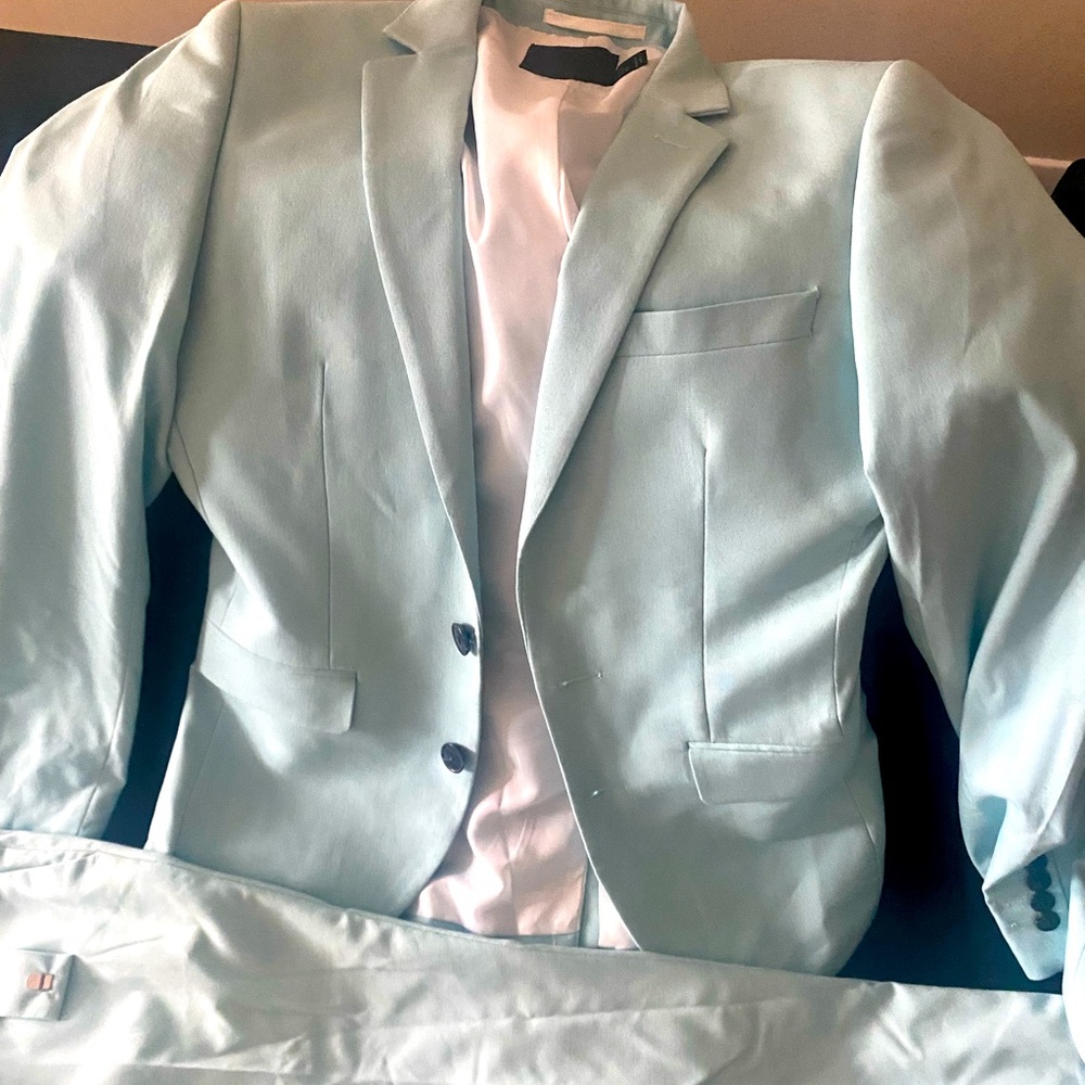 Aqua Blue/Turquoise  ASOS Suit